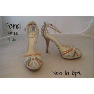 Fendi Candy Platform Heels - Sex and The City Suede Shoes 39 EU 9 US New In Box